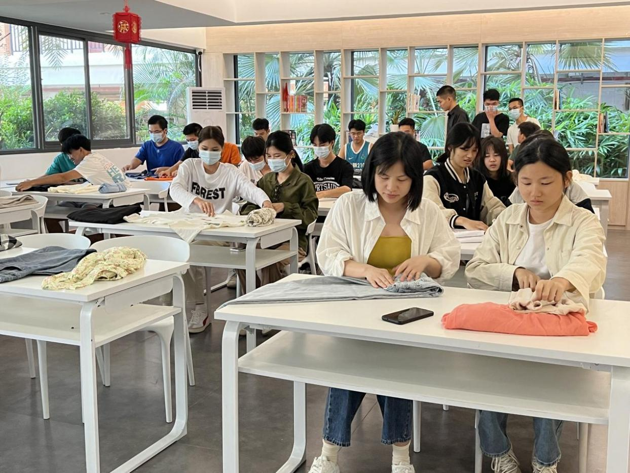 衣物收納實操體驗現場